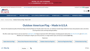 Outdoor American Flags Made in U.S.A - made in america usa flags