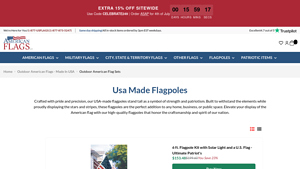 Usa Made Flagpoles - americanflags.com - usa made flag pole