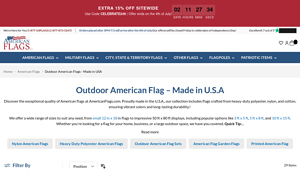 Outdoor American Flags Made in U.S.A - best american flags made in the usa