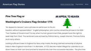Pine Tree Flag or Washington's Cruisers Flag or Appeal to Heaven Flag ... - appeal to heaven flag made in usa