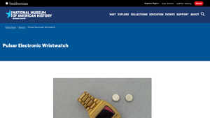 Pulsar Electronic Wristwatch - National Museum of American History - hamilton watch company usa