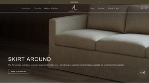 American Made Custom Furniture | American Leather - leather sofa made in usa