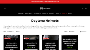 Daytona Motorcycle Helmets | American Legend Rider - made in usa motorcycle helmets