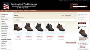 Hiking Boots American made in USA - hiking shoes made in usa