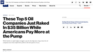 These Top 5 Oil Companies Just Raked In $35 Billion While Americans Pay ... - big oil companies in usa