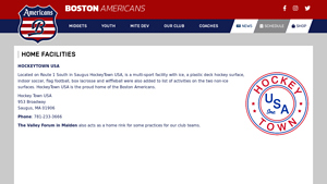Home Facilities - americans.vahockey.com - hockey town usa inc