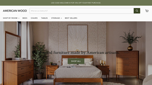 Solid wood furniture made by American artisans. - furniture made in america usa