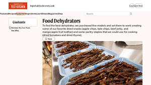 The Best Food Dehydrators | America's Test Kitchen - dehydrator made in usa