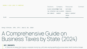 A Comprehensive Guide on Business Taxes by State (2024) - company tax rate usa