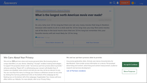 What is the longest north American movie ever made? - Answers - longest movie ever made usa