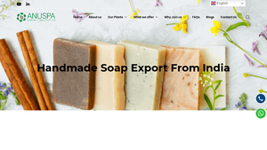 Best Handmade Soap Export From India | Anuspa Heritage - hand made soaps for importing to usa