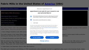 Fabric Mills in the United States of America (USA) - textile factories in usa