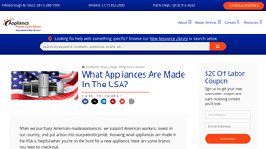 What Appliances are Made in the USA? | Appliance Repair Specialists - fridge made in usa