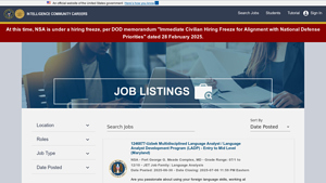 IC Candidate Portal - national security agency usa