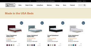Made in the USA Upholstered Beds - Apt2B - bed frame made in usa
