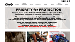Arai Helmets - made in usa motorcycle helmets