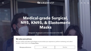 USA Made Surgical Masks and Respirators - Armbrust American - kn95 masks made in usa