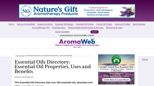 150 Essential Oils: Essential Oil Uses and Benefits | AromaWeb - essential oils usa