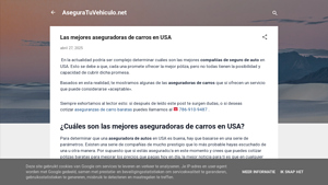 Las mejores aseguradoras de carros en USA - cuales son las mejores aseguradoras de autos en usa