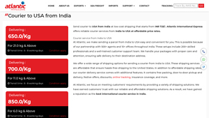 Courier to USA from India | International Courier Service in India - courier service from india to usa