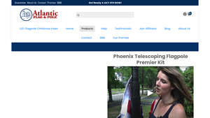 Best Telescoping Flagpole - Phoenix Flagpole - Atlantic Flag and Pole ... - usa made flag pole