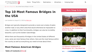 Top 10 Most Famous Bridges in the USA | Attractions of America - famous bridges in usa