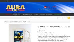 USA Made Full Color Coffee Mug (11 ounce) - Aura Badge Company - made in usa coffee mug