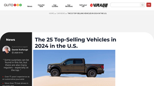 The 25 Top-Selling Vehicles in 2024 in the U.S. - Auto123 - best selling vehicles in usa