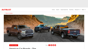 American Car Brands - The Complete List - Autolist - car manufacturers in usa