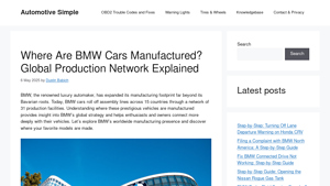 Where Are BMW Cars Manufactured? Global Production Network Explained - bmw factory usa