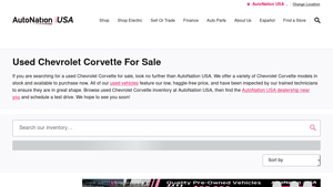 Used Chevrolet Corvette For Sale | AutoNation USA - corvette usa