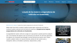 Listado de las mejores aseguradoras de vehículos en Guatemala - cuales son las mejores aseguradoras de autos en usa