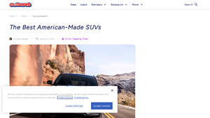 The Best American-Made SUVs | Autoweb - suv made in usa