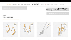 AUVERE TRUE GOLD — 22K and 24K gold jewelry - jewelry usa