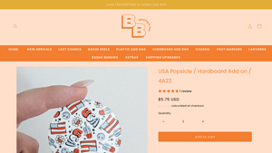 Badge Beauties - USA Popsicle Hardboard Add-On