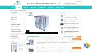 China Pleated Air Filters - pleated air filters manufacturer usa
