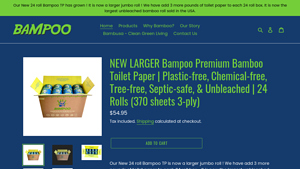 Bamboo Toilet Paper | Tree-free, Plastic-free, & Chemical-free Paper - bamboo toilet paper made in usa