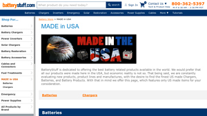 Made in the USA Batteries and Battery Chargers - battery charger made in usa
