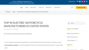 Top 10 electric motorcycle manufacturers in United states - electric cycle usa