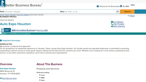 Auto Expo Houston | BBB Business Profile - Better Business Bureau - usa auto expo houston