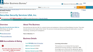 Securitas Security Services USA, Inc. - Better Business Bureau - securitas security services usa inc