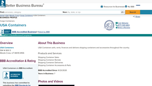 USA Containers | BBB Business Profile - Better Business Bureau - usa container co inc