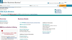 USA Auto Brokers | BBB Business Profile - Better Business Bureau - usa auto brokers houston