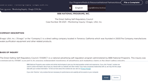 Case #39-2021: -Monitoring Inquiry- Enagic, USA, Inc. - enagic usa inc