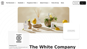 The White Company Ltd - Certified B Corporation - B Lab Global - the white company usa
