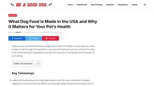 What Dog Food Is Made in the USA and Why It Matters for Your Pet's Health - dog food made in usa