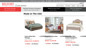 Made In the USA - Belfort Furniture - furniture made in america usa