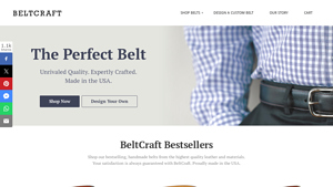 Custom Mens Belts - Leather, Suede and Cotton - Made in the USA - leather belts made in usa
