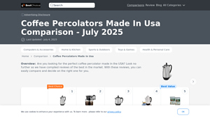 Best Coffee Percolators Made In Usa Comparison - June 2025 - coffee percolator made in usa