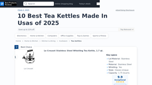 Our 10 Best Tea Kettles Made In Usa - 2025's Top Winners - tea kettles made in usa